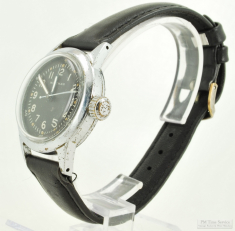 Waltham 16J adj. grade No. 10616 wrist watch #31814133, heavy WBM chrome WR round Keystone case