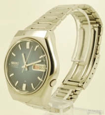 Seiko 17J quickset automatic (self-winding) with day & date wrist watch, heavy WBM & SS WR case