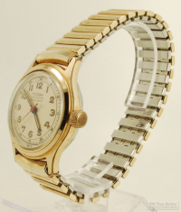 Medana 7J grade UXM wrist watch, heavy YGF & SS round water-resistant case with a tapered bezel